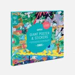OMY Giant Stickers Poster Dino