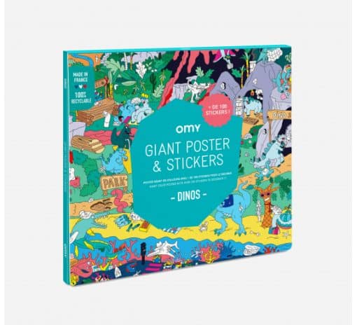 OMY Giant Stickers Poster Dino