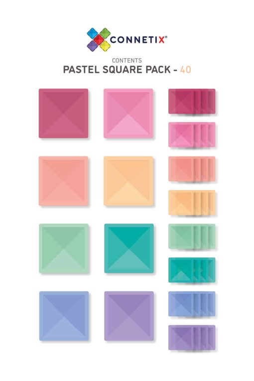 Connetix Pastel Square Pack