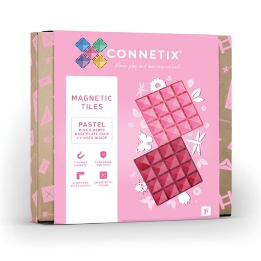 Connetix Pastel Base Plate PinkBerry