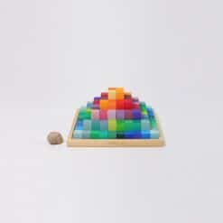 GRIMM's Kleine Piramide Blokkenset Regenboog