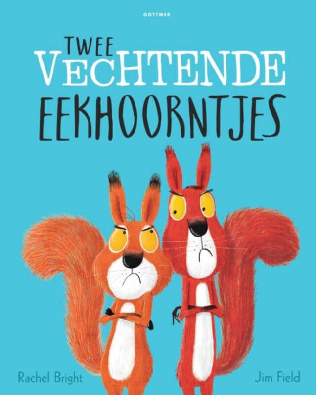 Twee vechtende eekhoorntjes