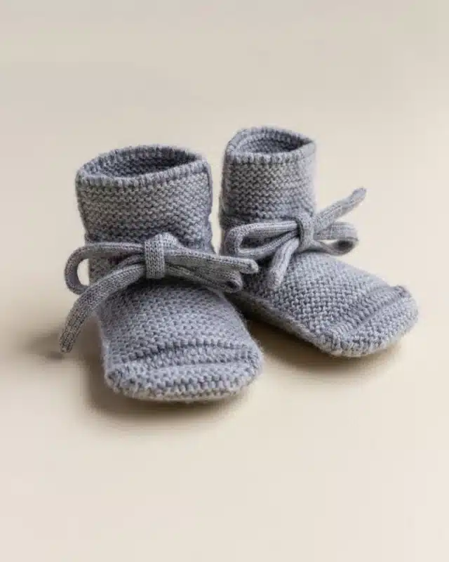 Hvid Booties Grey Melange