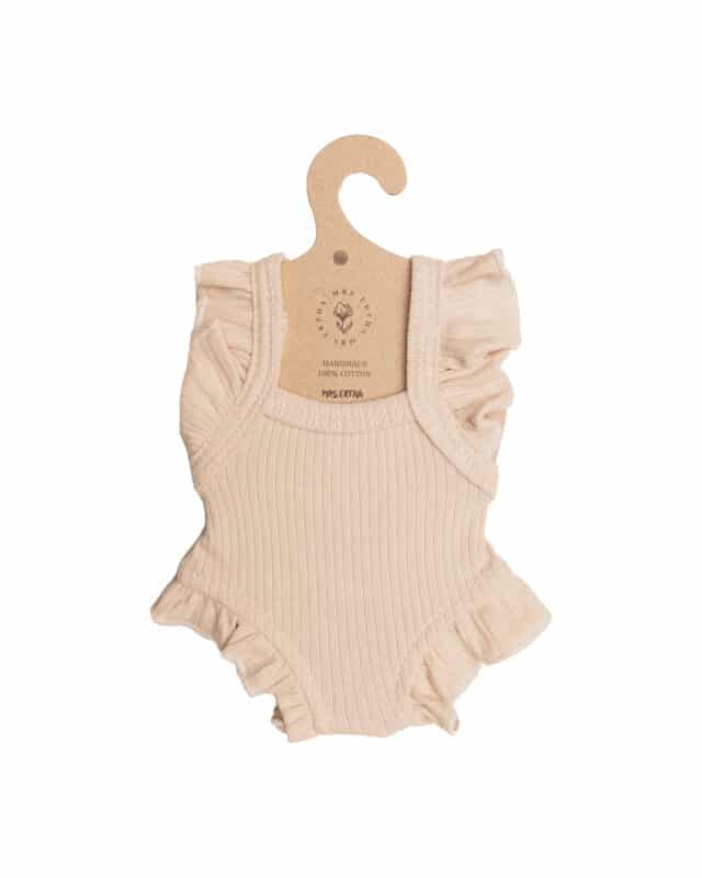 Mrs Ertha Loretas Poppenkleding Body Ruffle Ivory