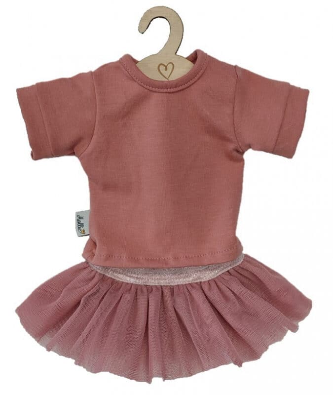 Hollie Poppenkleding Romper Rokje Candy Old Rose