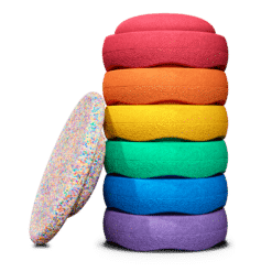 Stapelstein Super Confetti Rainbow Set Classic Edition
