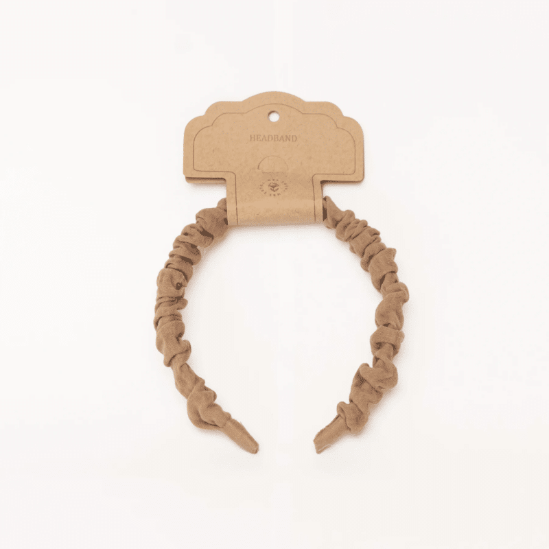 Mrs Ertha Frown Headband Taupe