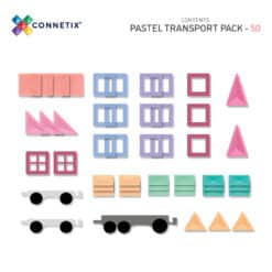 Connetix Pastel Transport Pack inhoud