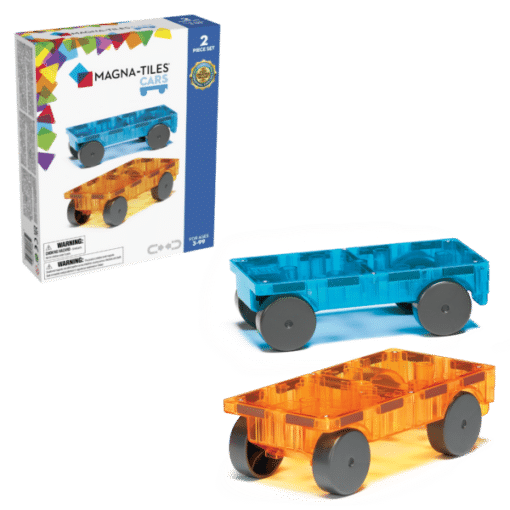 Magna-Tiles Car Uitbeidingsset blauw oranje