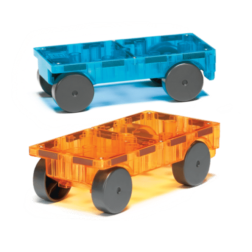 Magna-Tiles Car Uitbeidingsset blauw oranje