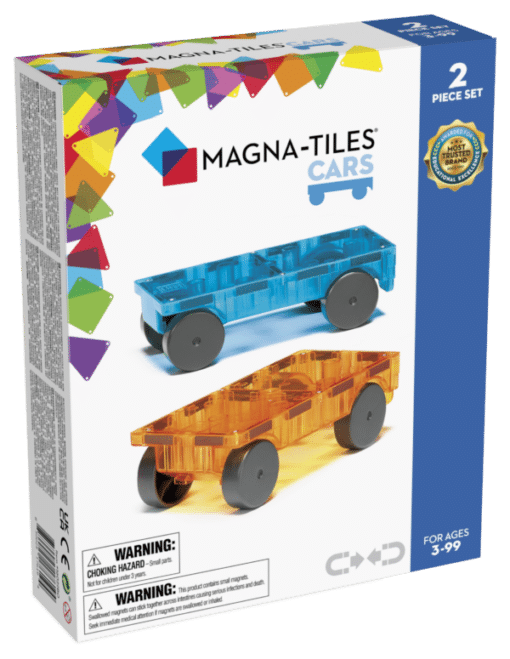 Magna-Tiles Car Uitbeidingsset blauw oranje