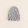 Hvid Newborn Beanie Grey Melange