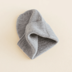 Hvid Newborn Beanie Grey Melange