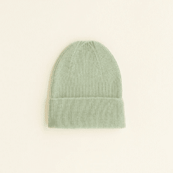 Hvid Newborn Beanie Mint