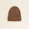 Hvid Newborn Beanie Mocha