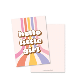 Wenskaart Hello Little Girl A6