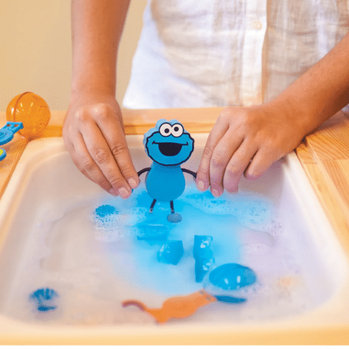 Glo Pals Poppetje Sesamstraat Cookiemonster Blauw