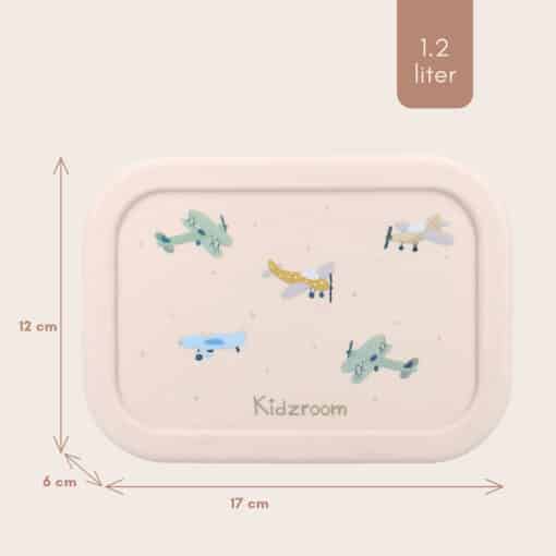 Kidzroom Lunchbox Small Talk Vliegtuigen