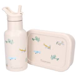 Kidzroom Lunchset Small Talk Vliegtuigen Lunchbox Drinkfles