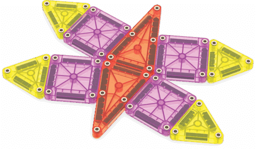 Magna-Tiles MicroMags Travel Deluxe Set 55st.