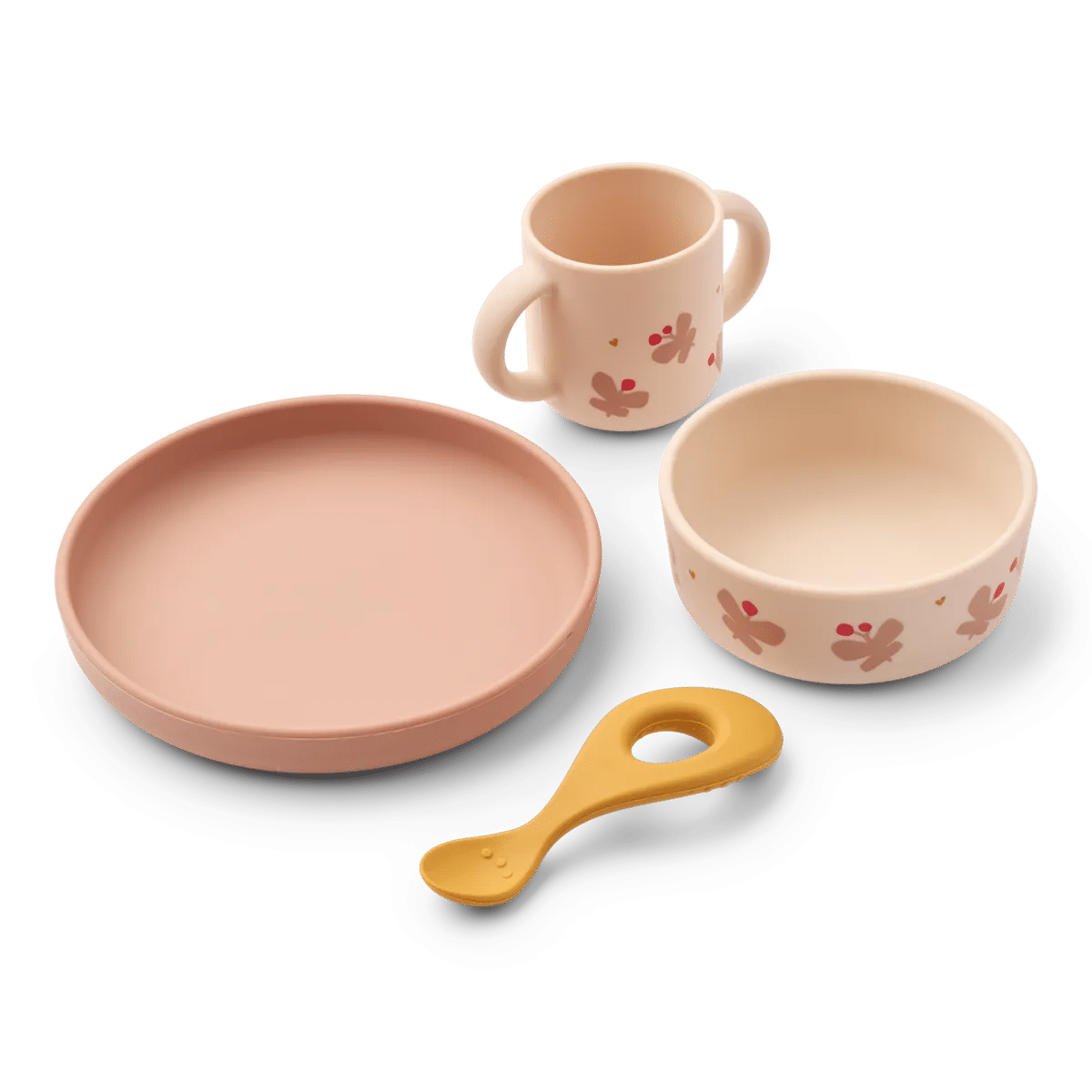 Liewood Vivi Tablewear Set Butterfly/Apple Blossom