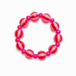 Armband red/pink stripe