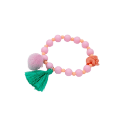 Armband roze olifant