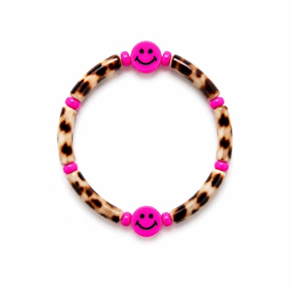Arrmband tube panter met smiley