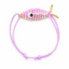 Armband vis lila