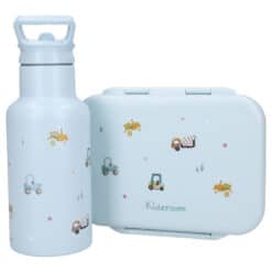 Kidzroom Little Story RVS set drinkfles lunchbox
