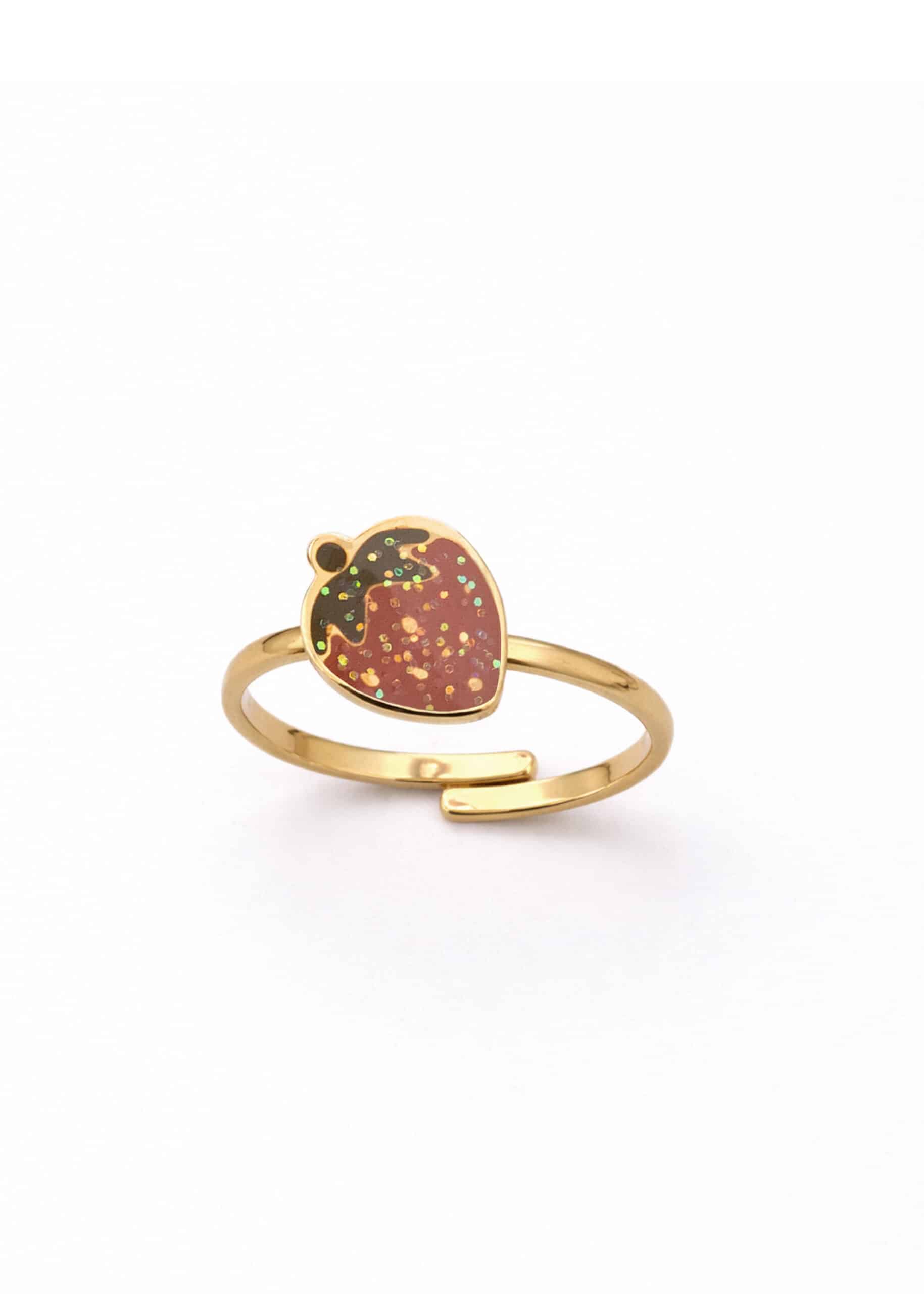 Mrs Ertha Spin Rings Glitter Strawberry