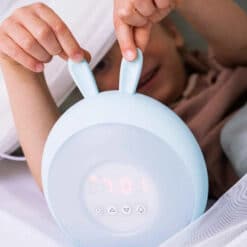 Rabbit & Friends Wake Up Lamp met wekker blauw