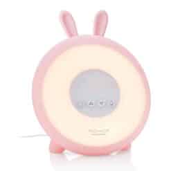Rabbit & Friends Wake Up Lamp met wekker roze