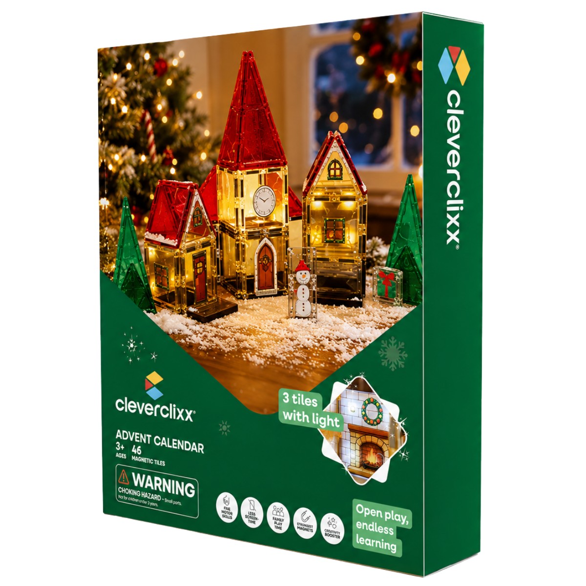 Cleverclixx Adventskalender Christmas Village – 46 Magnetische Tegels