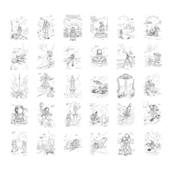 Kidywolf Refill KIDYDRAW-Pad Galaxy