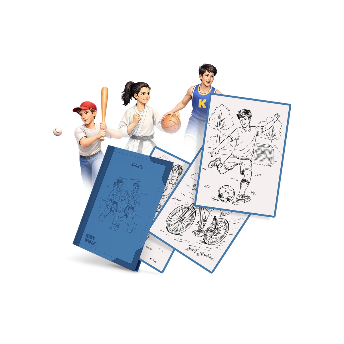 Kidywolf Refill Kidydraw-Pad Sports