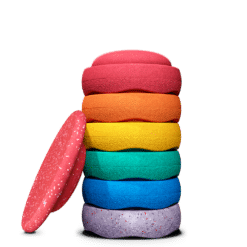 Stapelstein Winter Special Rainbow Set classic 6+1