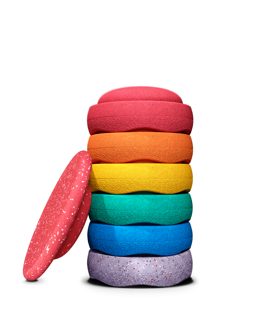 Stapelstein Winter Special Rainbow Set classic 6+1