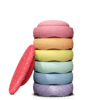 Stapelstein Winter Special Rainbow Set pastel 6+1