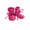 Hvid Booties Fuchsia