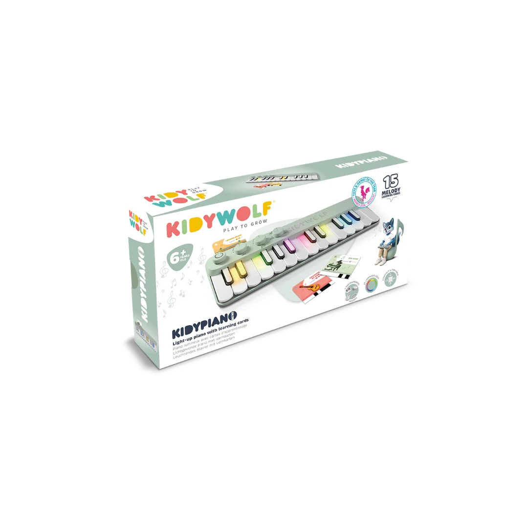 Kidywolf KIDYPIANO met verlichte toetsen