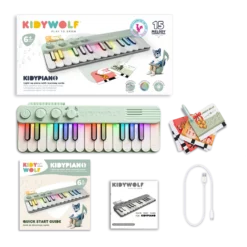 Kidywolf KIDYPIANO met verlichte toetsen