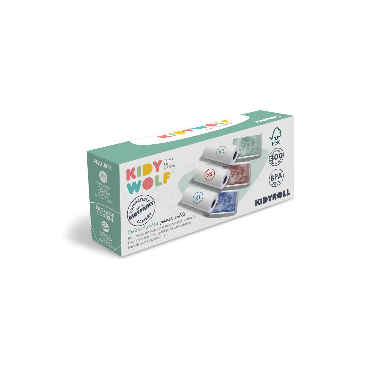 Kidywolf Kidyroll Gekleurd Papier